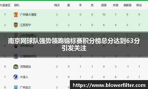 南京网球队强势领跑锦标赛积分榜总分达到63分引发关注